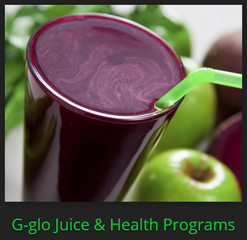 G-glo Juice and Health Programs graphic