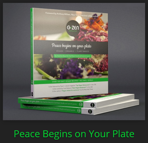 Peace Begins on Your Plate Cookbook graphic